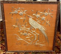 Antique Silk Embroidery Picture