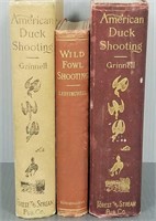 3 books on duck shooting, etc. 1888 & 1901