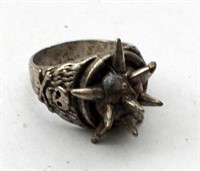 WEAPON RING with SPIKES & SKULLS