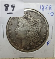 1888-O Morgan silver dollar