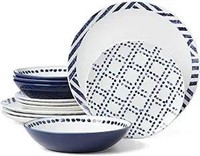 Oneida Harbour Piece Dinnerware Set, 4 Count, Whit