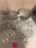 Vintage glass lot, EAPG, Pressed
