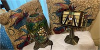 Tiffany Style Lamps and Angel Pillows