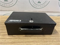 12.5x8.5x4 inch Brinks Key lock safe