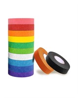 SEBETOW 12 Rolls Colored Masking Tape Bulk