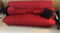 Futon and pillows