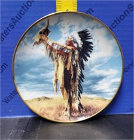 Porcelain Native American Dish.