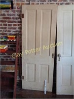 Antique Wood Door with Hinges