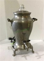 Silver plated electric percolating coffee pot