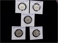 5-1964 silver Quarters