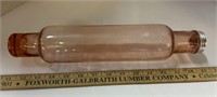 Pink Glass 14" Rolling Pin with Screw on End