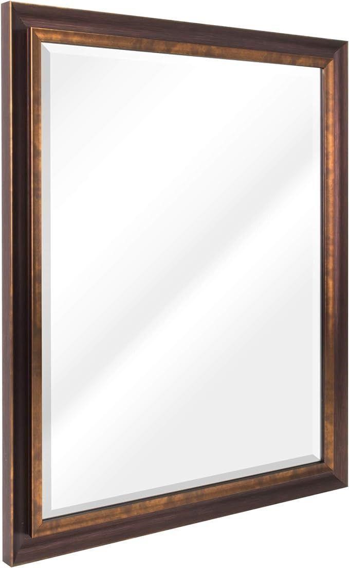 Bronze and Copper Vanity/Wall Mirror