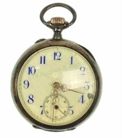 Antique Ancre 800 Silver Pocket Watch