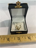 Vintage 10 Kt Opal & Diamond Ring 2.6 Grams