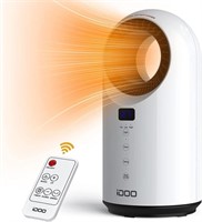 B2500  iDOO Ceramic Space Heater, 300 sq.ft, White