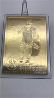 Thurman Munson 22kt Gold Baseball Card Danbury