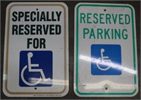 2pcs Reserved Parking Signs