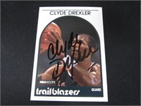 1989-90 HOOPS CLYDE DREXLER AUTOGRAPH COA