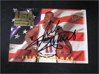 1993-94 ULTRA ISIAH THOMAS AUTOGRAPH COA