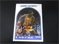 1989 HOOPS JAMES WORTHY AUTOGRAPH COA