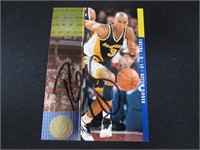 1994-95 UD SP REGGIE MILLER AUTOGRAPH COA