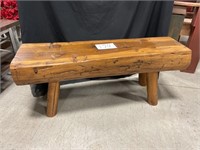 Solid Wood Bench 42"x12"x18"