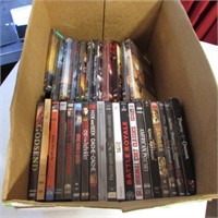 BOX OF DVDS