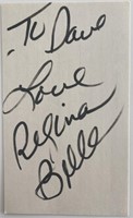 Regina Belle signed note