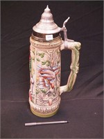 16 1/2" German beer stein marked Made by