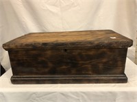 Primitive tool box with iron handles 11”x 31” x