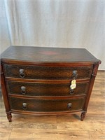 Theodore Alexander Bow Front 3 Drawer Chest