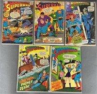 5pc Superman #189-218 DC Comic Books