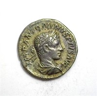 198-217 AD Caracalla Original AU+ AR Anton.