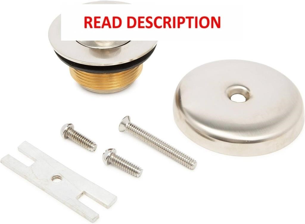 Lift & Turn Bathtub Drain Kit  Brushed Nickel