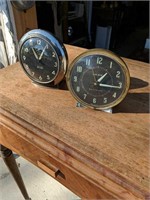 2 Vintage Big Ben Westclox Wind up Alarm Clocks