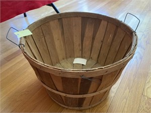 Wooden Bushel Basket