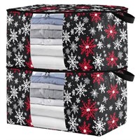 Christmas Snowflake 2 Pack Storage Bags for Clothe