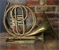 Brass French Horn & Trumpet