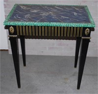 PAINTED DECORATED SIDE TABLE