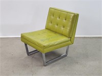 Patrician Furniture Co Vinyl Chrome Easy Chair