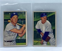 1952 Bowman Cards Cass Micheals and Ed Lopat