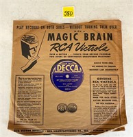 Vtg Victor Records Sleeve Magic Brain RCA Victrola