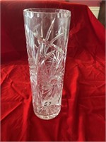 TALL LEAD CRYSTAL CUT VASE