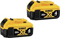 DEWALT 20V MAX XR Battery  4.0-Ah  2-Pack