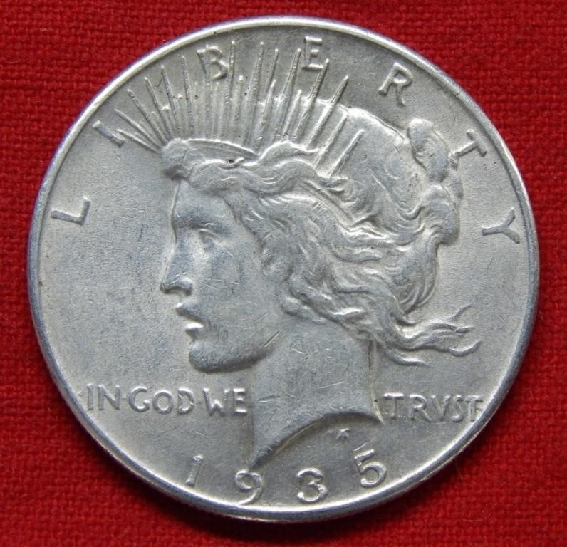 1935 Peace Silver Dollar