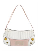 Dior Montaigne Chris 1947 White Leather Handle Bag