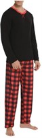 Size XL Long Sleeve Sleepwear Plaid Striped Pants