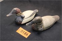 2 - Vintage Canvasbacks w/Weights