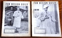 Deux magazines ''Fur Design Guild'' 1955. La Mode