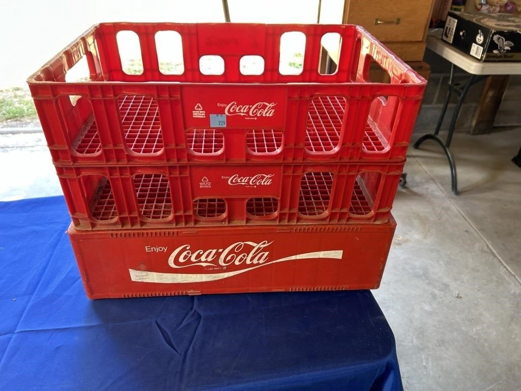 3  Coke crates